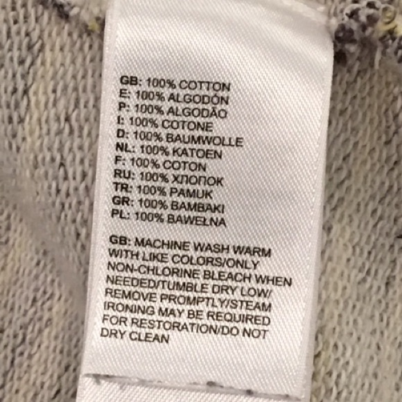 The North Face Men’s Full Zip Hoodie Gray Yellow Stripes Size Small - Picture 7 of 7